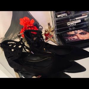 Topshop lace up flats